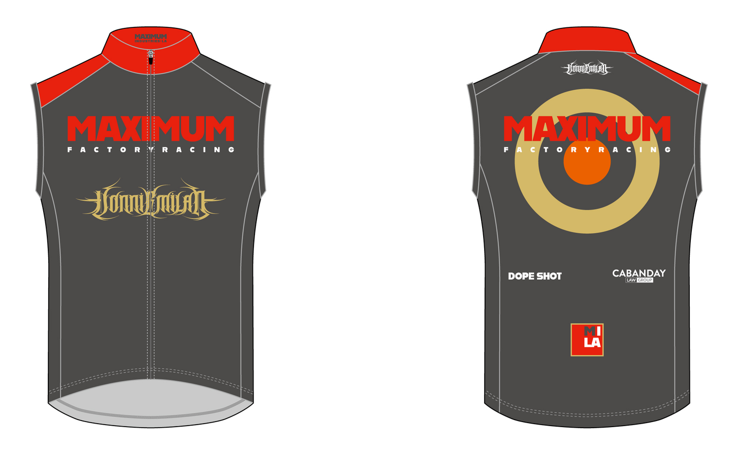 MAXIMUM Factory Racing 2026 Vest in Dark Grey