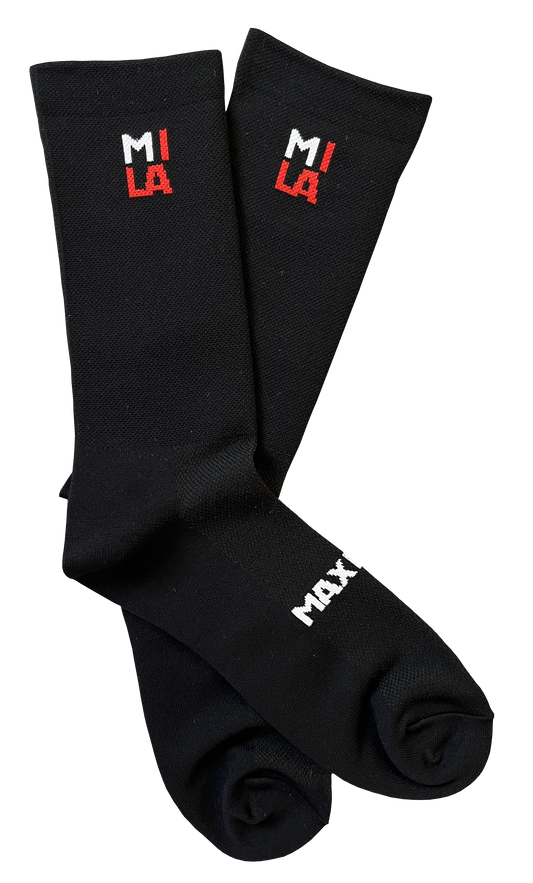 MAXIMUM Racing Socks in Black Size M-L