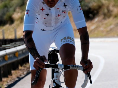 Summer Stars Bibshorts in White